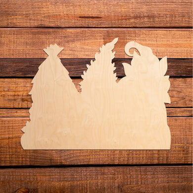 Forest Gnome Buddies Wood Cutout