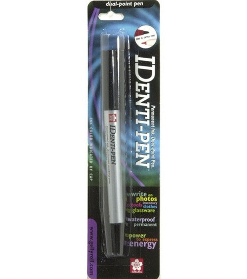 IDenti-pen Dual Point Multi-Surface Marker - Black