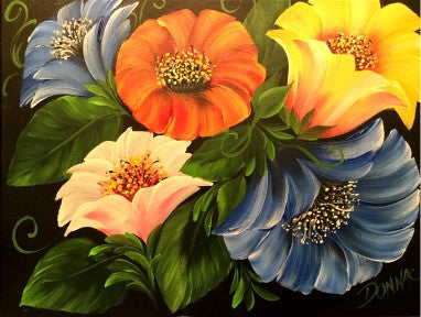Multi-Colored Blooms Downloadable Video Lesson