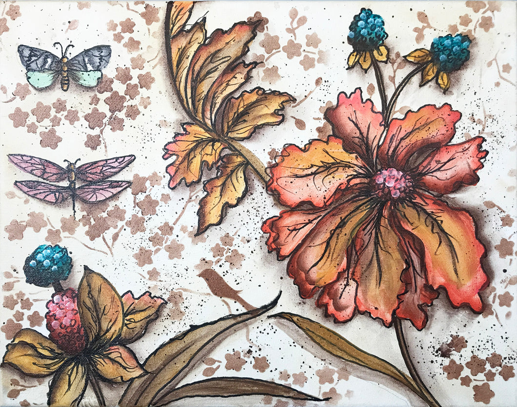 Pen and Ink Floral Downloadable Video Lesson