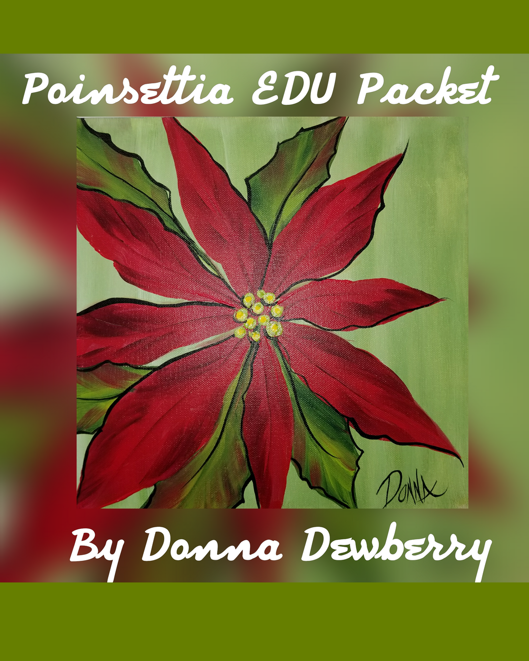 Holiday Painting Packet Poinsettia