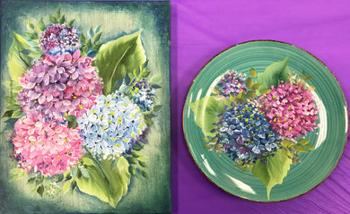 Pink and Blue Hydrangeas Downloadable Video Lesson