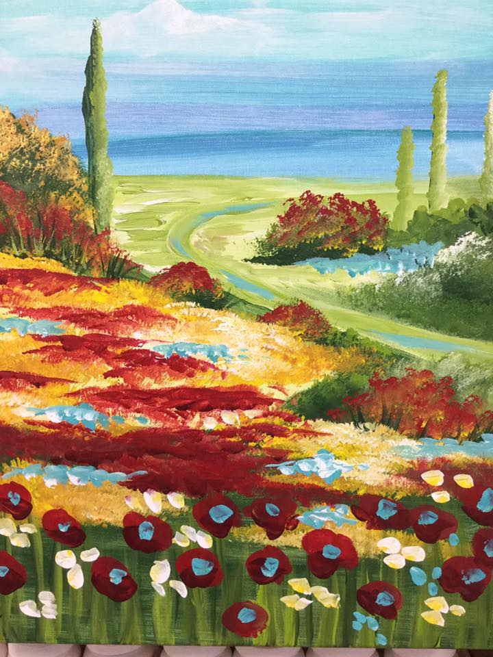 Poppy Landscape Downloadable Video Lesson