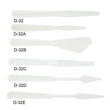 RD70 6pc Flexible Plastic Palette/Painting Knife Set