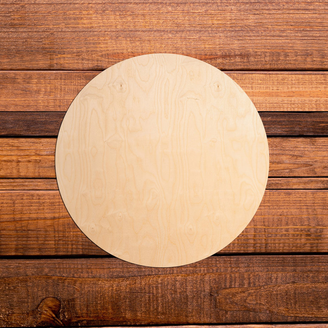 Round Charger Set of 2 Wood Cutouts