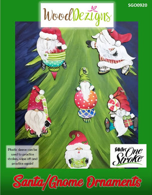 Santa/Gnome Ornaments WoodDezigns Packet