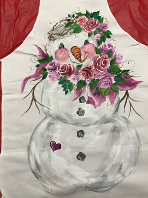 Snow Woman and Holiday Aprons Downloadable Video Lesson