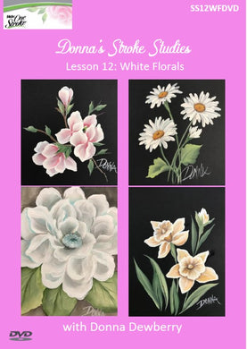 Stroke Study Lesson 12: White Florals DVD