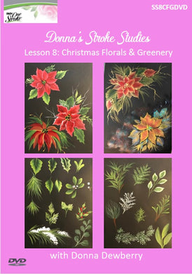 Stroke Study Lesson 8: Christmas Flowers & Greenery DVD