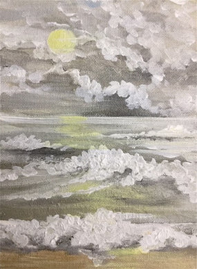 Mini Canvas - Tone on Tone Seascape Downloadable Video Lesson
