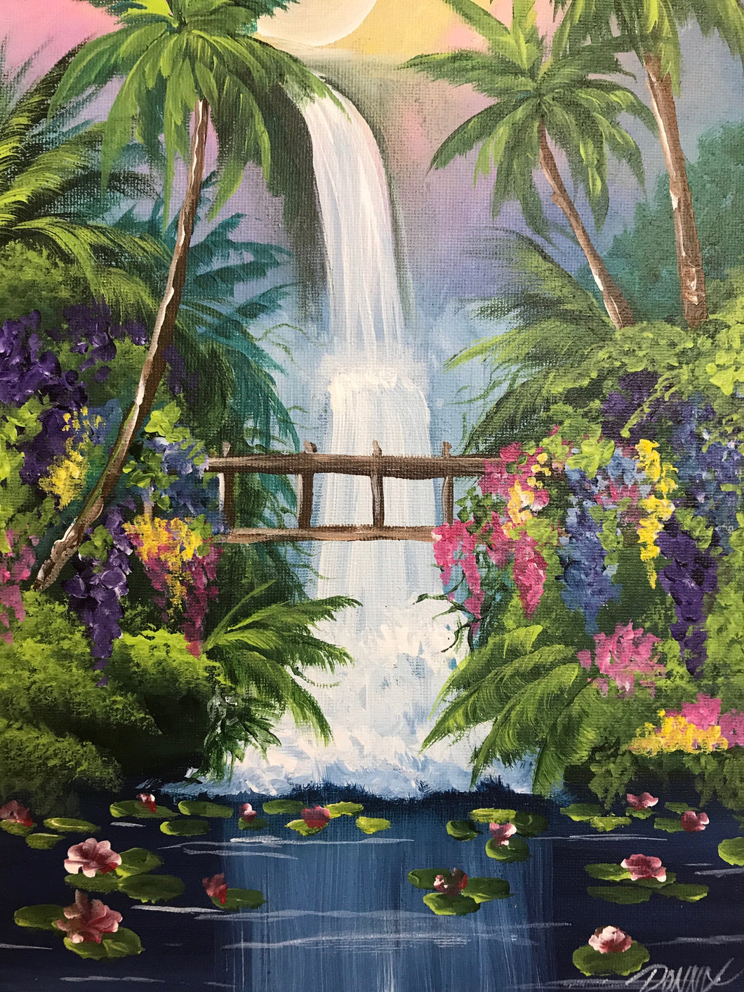 Tropical Waterfall Downloadable Video Lesson