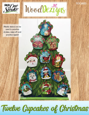 Twelve Cupcakes of Christmas WoodDezigns Packet