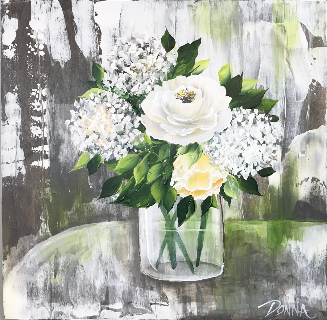 Vase of White Flowers Downloadable Video Lesson