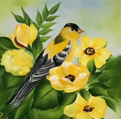 Yellow Birds and Blooms Downloadable Video Lesson